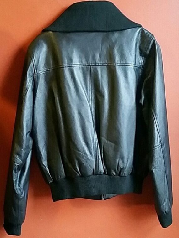 Pelle Moda Black Bomber Jacket