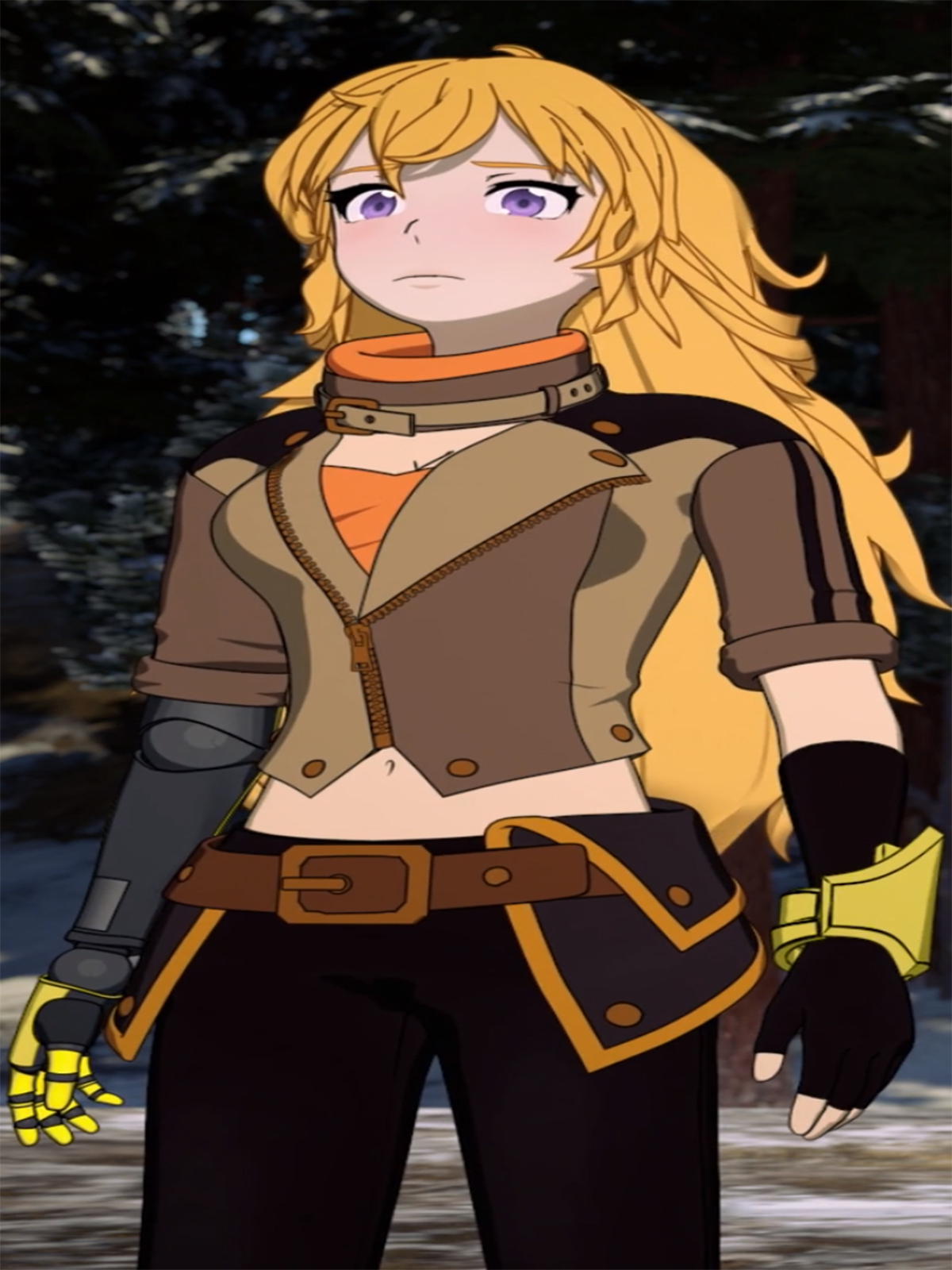 RWBY Volume 6 Yang Xiao Long Creem Cosplay Costume