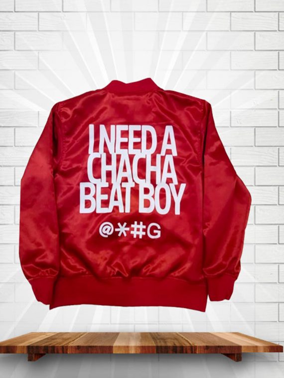 Red Cha Cha Beat Boy Bomber Jacket