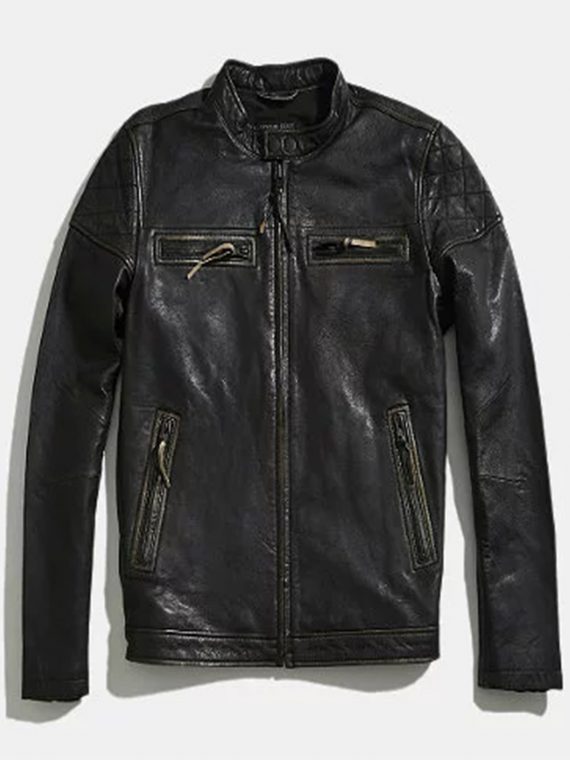 Rogue State Vintage Moto Leather Jacket