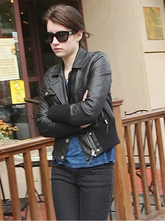 Singer Emma Rose Roberts Black Jacket