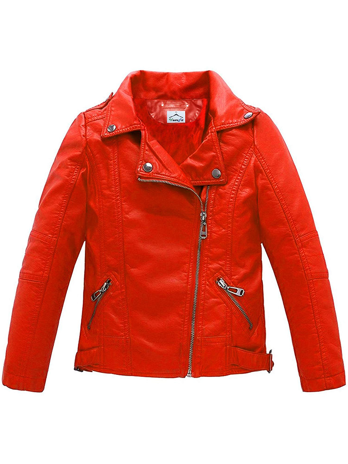 Trango Red Girls Kids Todller Leather Jacket