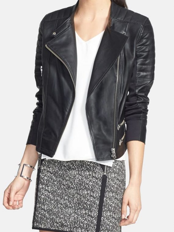 Trouvé Moto Black Leather Jacket