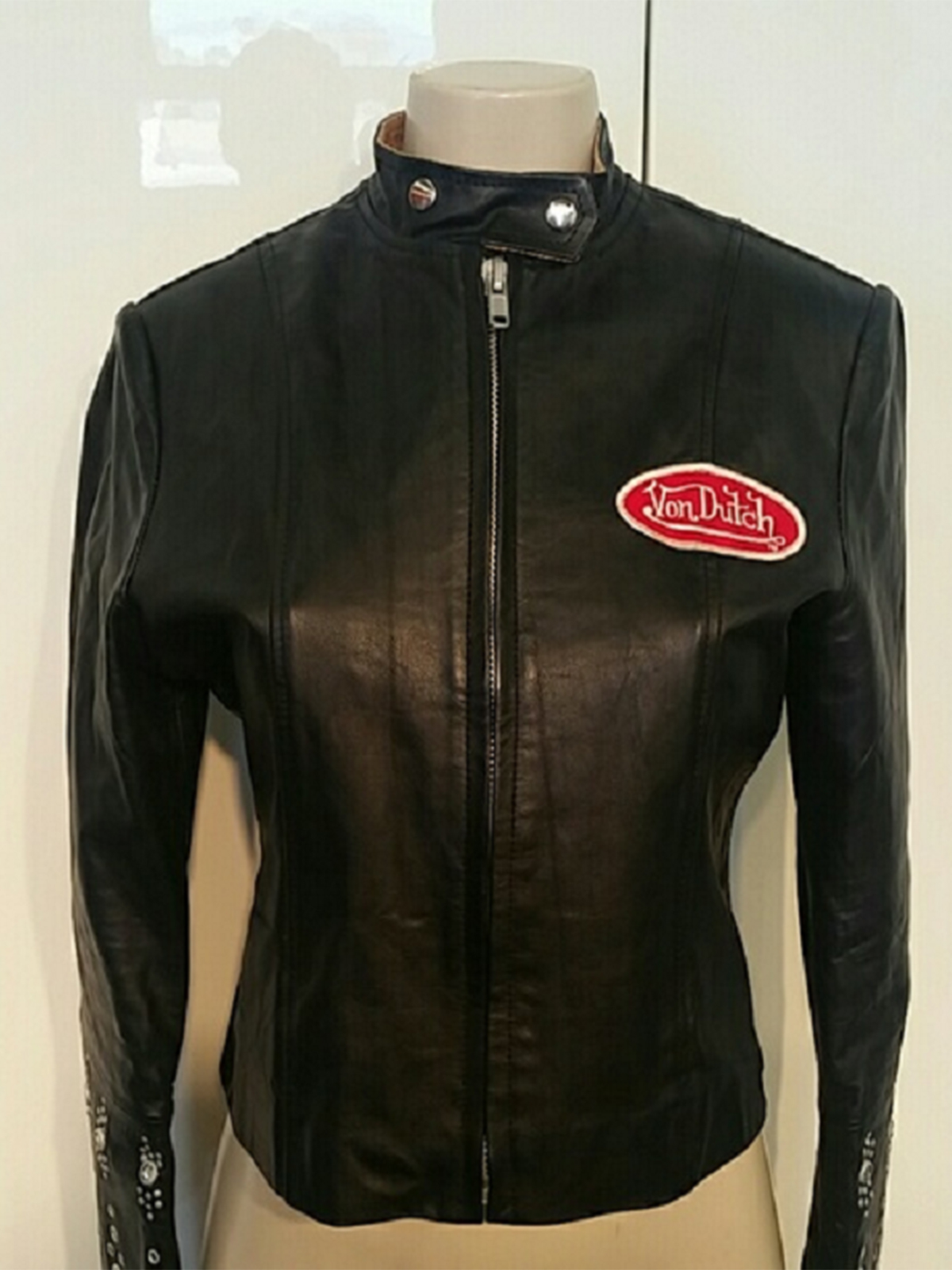 Von Dutch Biker Leather Jacket