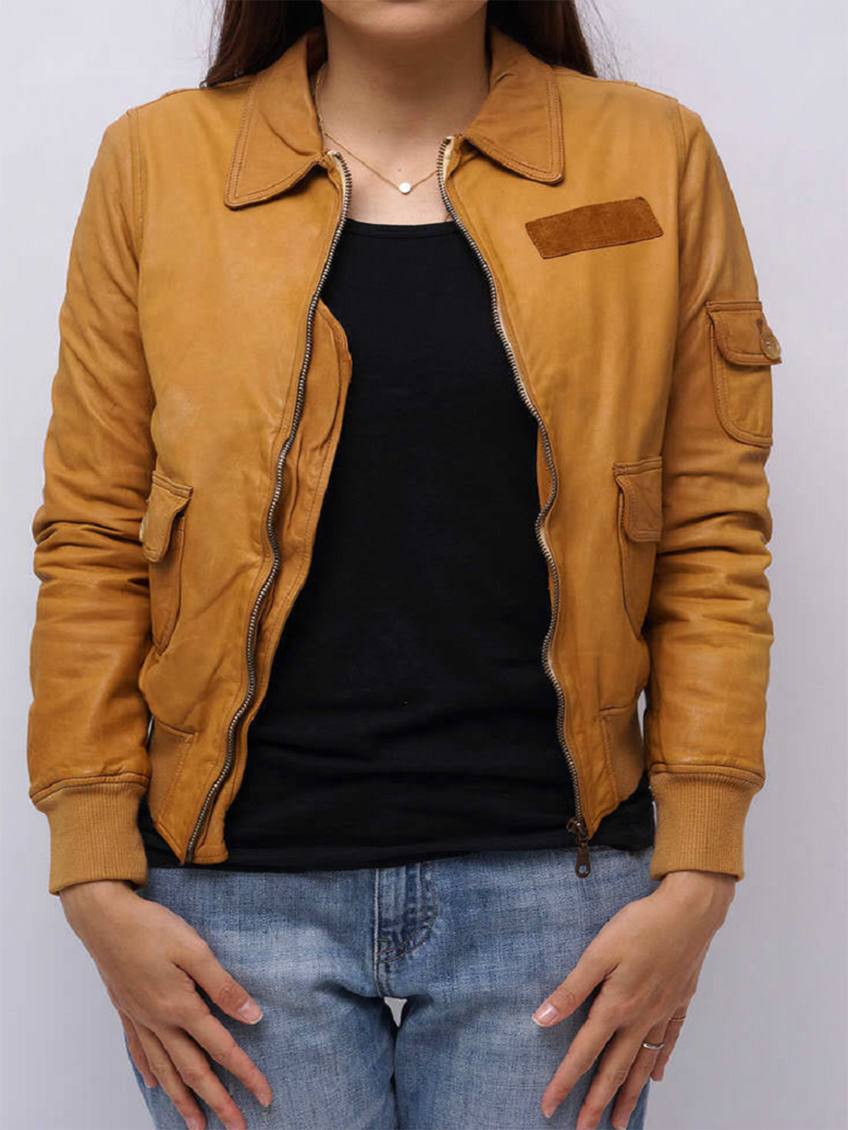 Women Sisii G-1 Leather Jacket