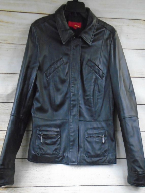 Womens Max USA Faux Moto Leather Jacket