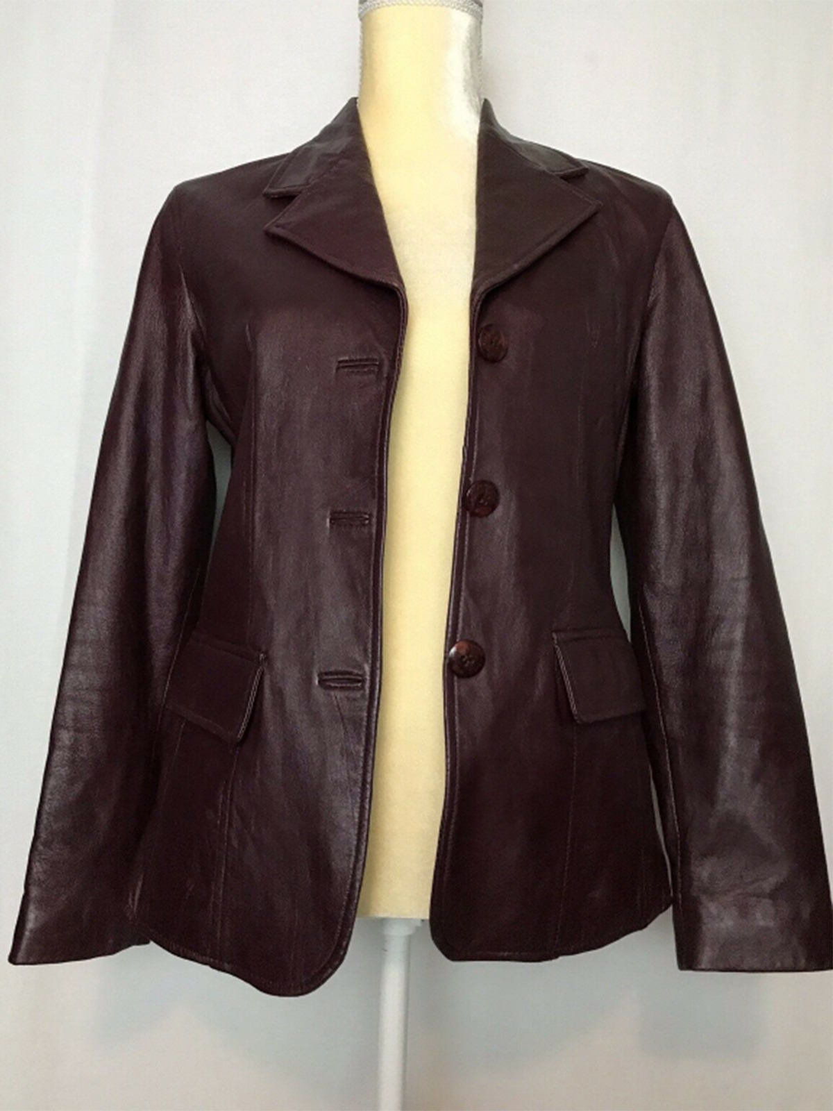 Womens Rem Garson Leather Jacket Coat