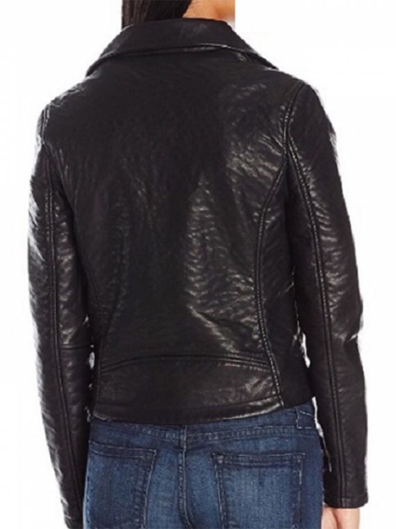 Womens Vigoss Black Faux Jacket