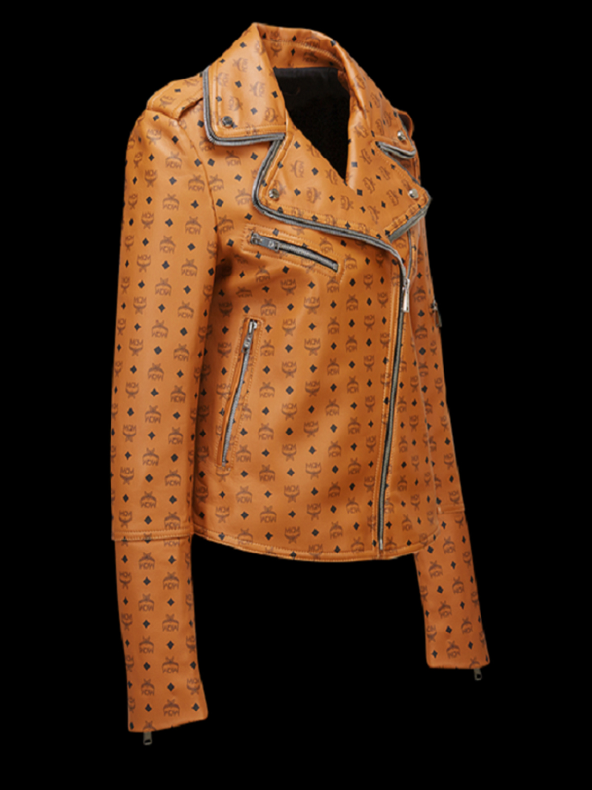 Women’s Print Rider Leather Jacket