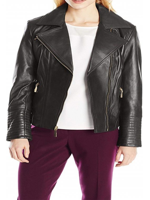 Women’s Vince Camuto Black Leather Jacket