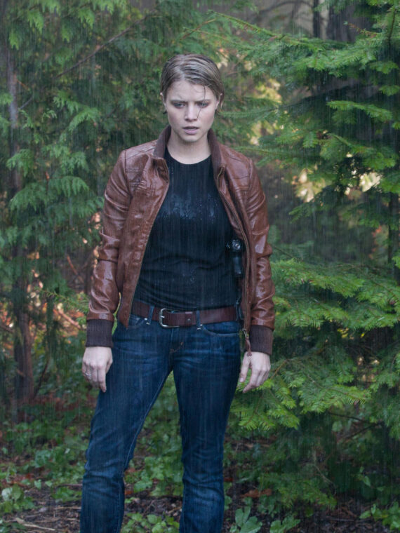 Alcatraz Sarah Stone Real Brown Leather Casual Jacket For Women - Image 3