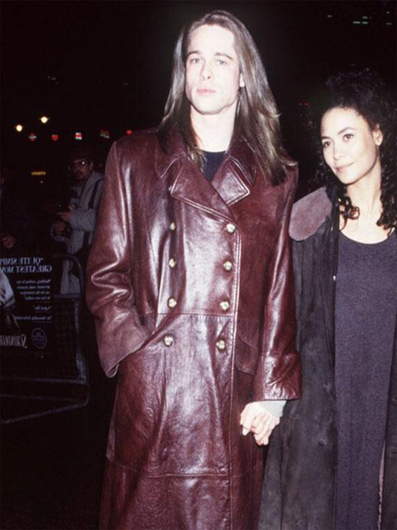 Brad Pitt Leather Coat