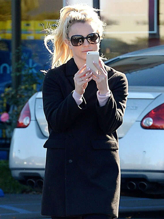 Britney Spears Black Coat