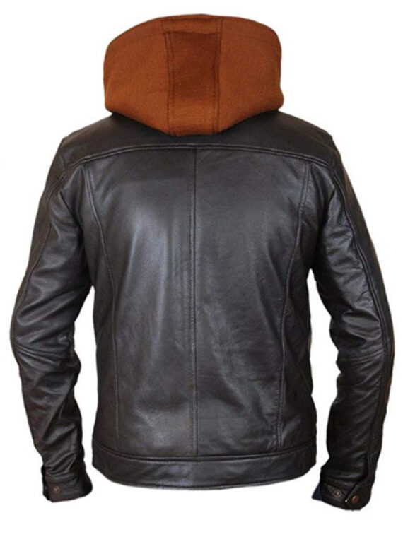 Bucky Barnes Civil War Removable Black Hood Jacket