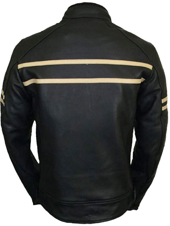 Cafe Racer Cruiser Retro Real Leather Vintage Jacket