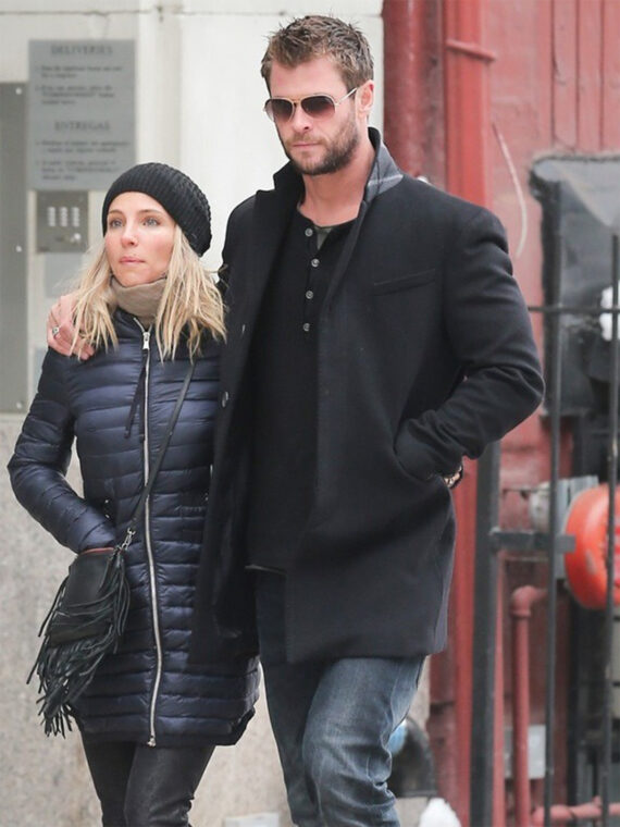 Chris Hemsworth Wool Blend Coat