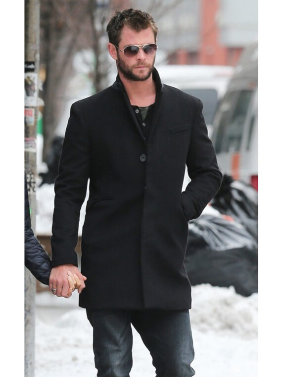 Chris Hemsworth Wool Coat