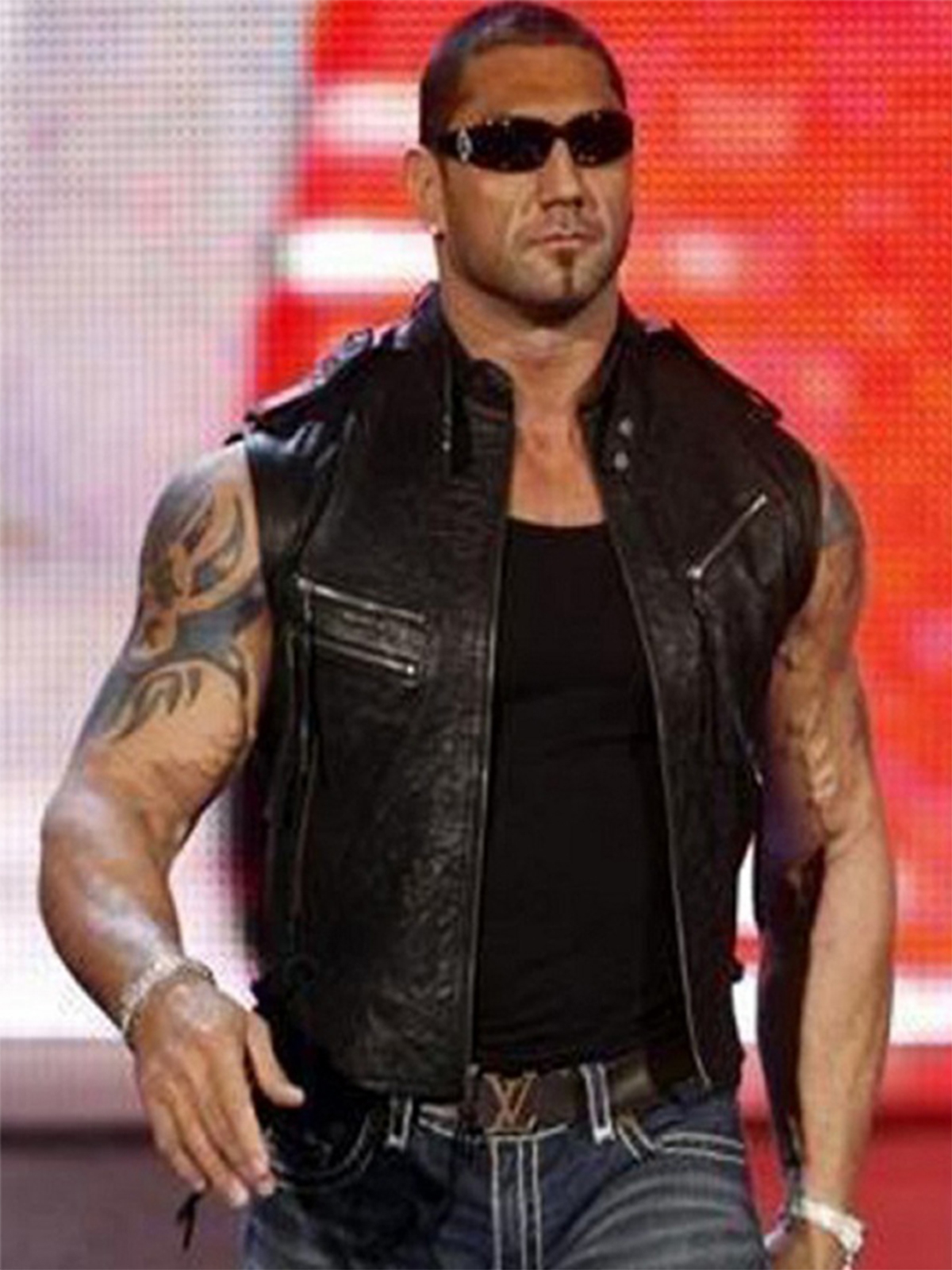 Dave Bautista WWE Black Vest