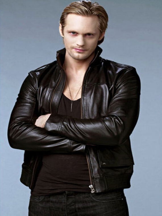 Eric Northman True Blood Black Leather Biker jacket