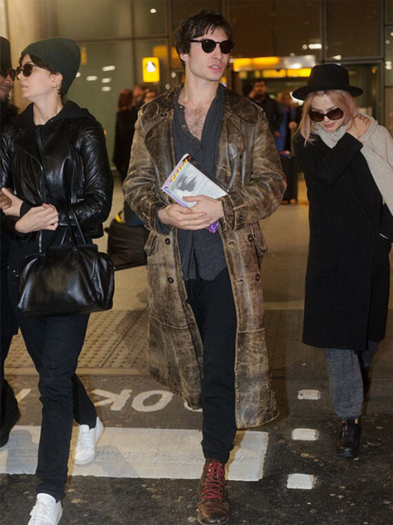 Ezra Miller Distressed Coat