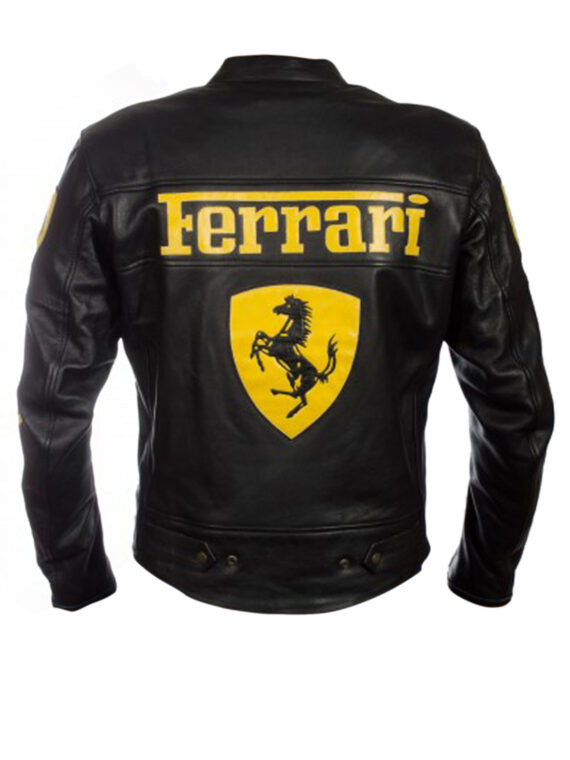 Ferrari Motorcycle Leather Jacket