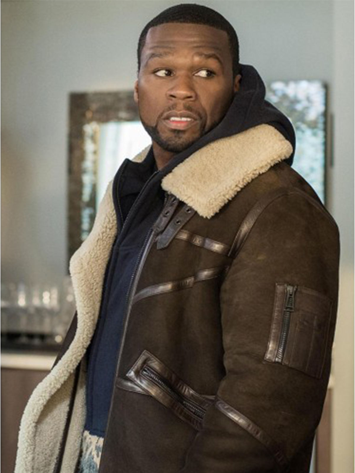 Kanan Power 50 Cent Elegant Suede Leather Jacket