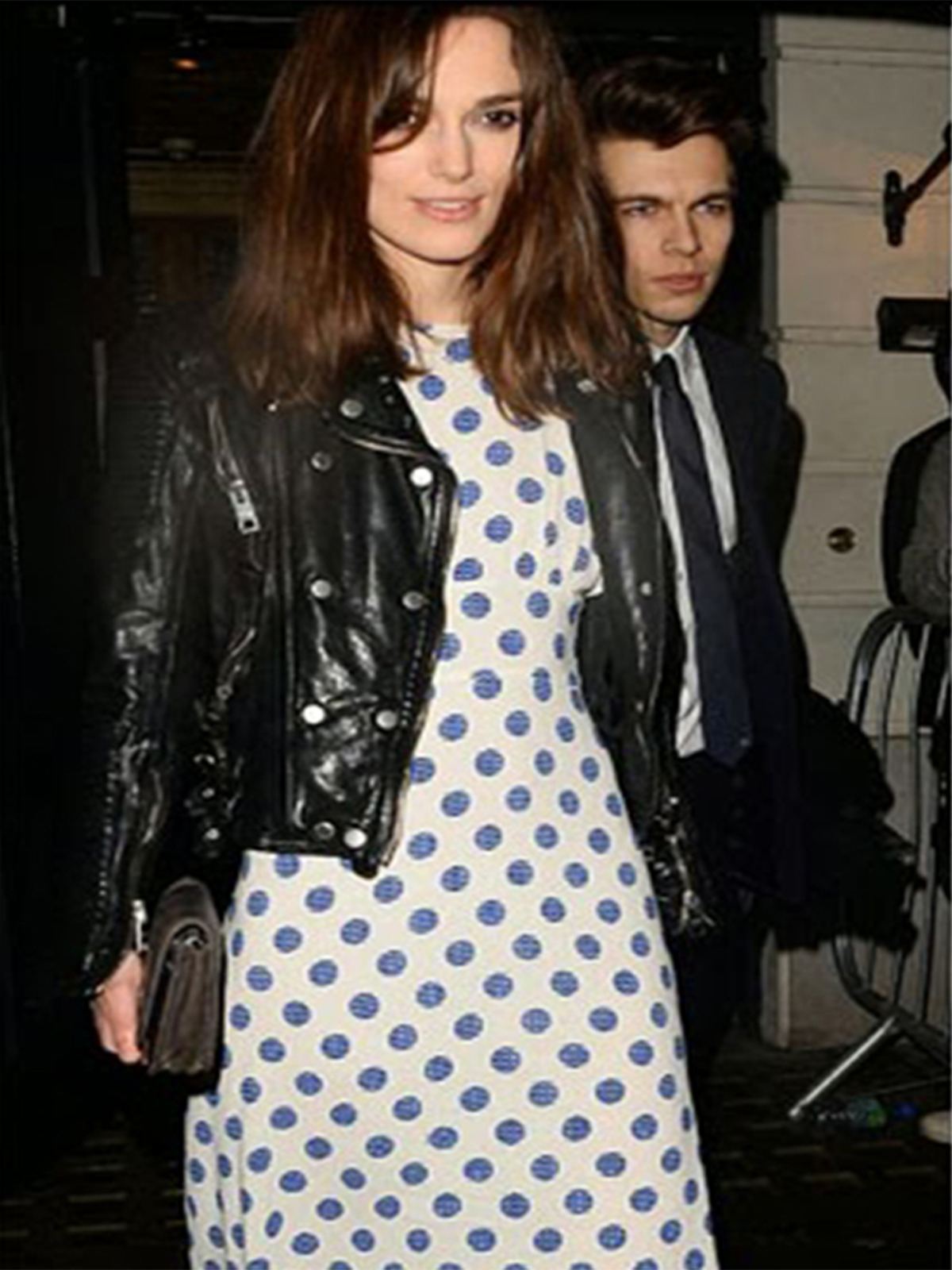 Keira Knightley Black Biker Jacket