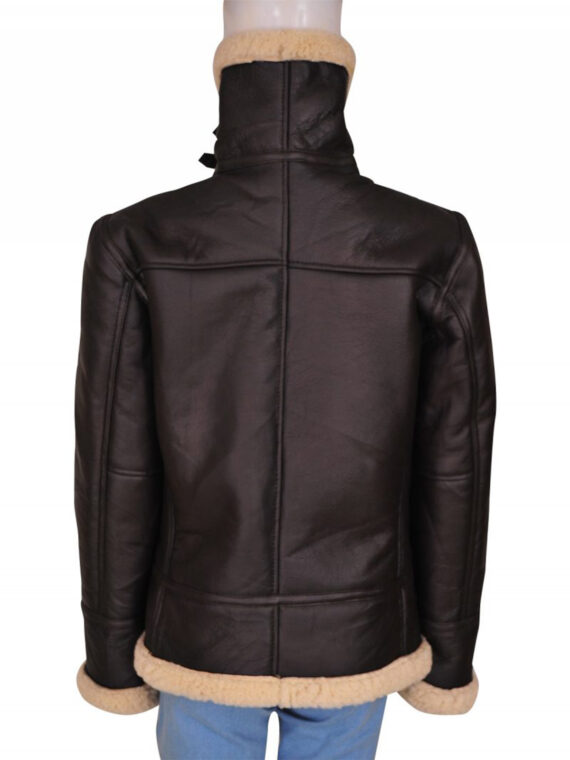 Ladies B3 Bomber Aviator Shearling Jacket