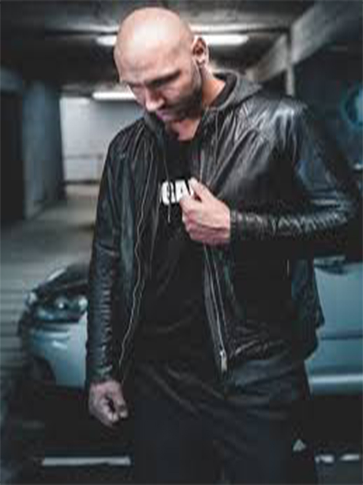 Men’s Casual Black Slim Fit Biker Genuine Jacket