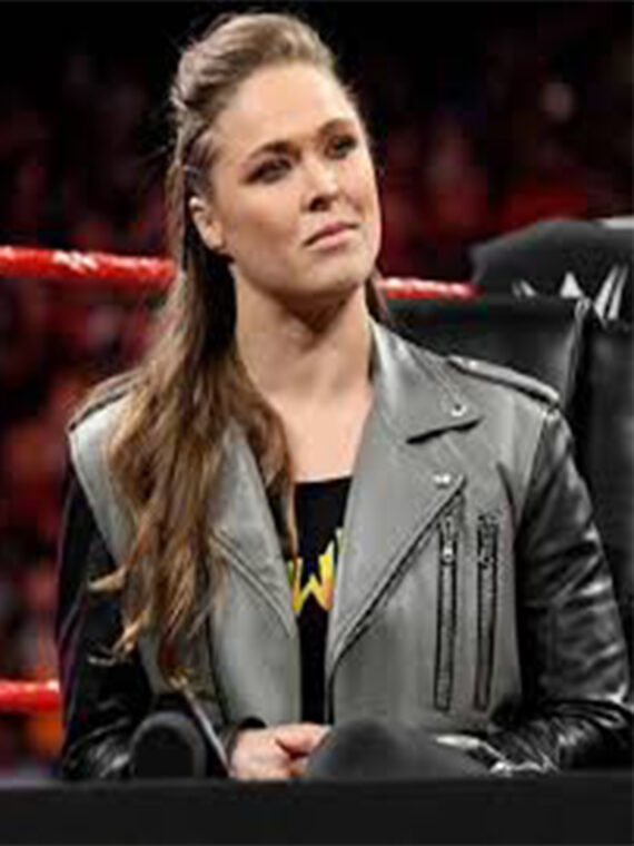 WWE Ronda Rousey Black And Grey Jacket