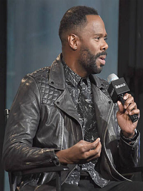 Actor Colman Domingo Leather Jacket