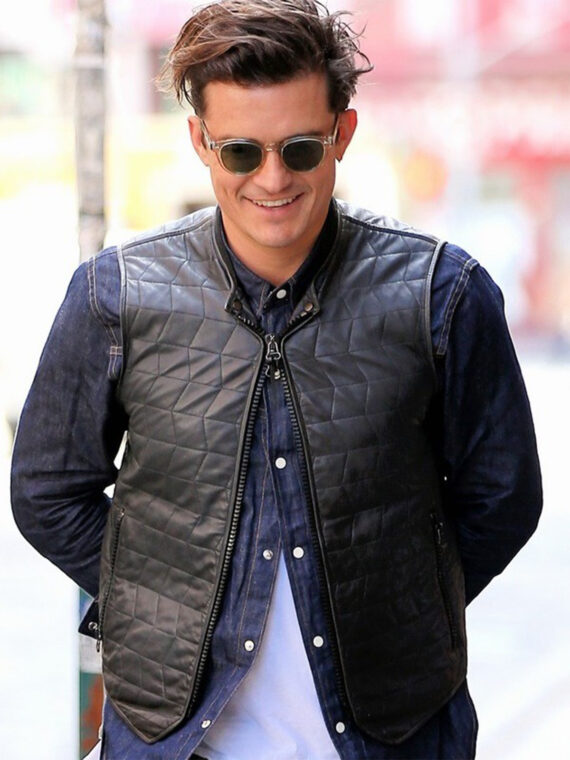 Actor Orlando Bloom Stylish Vest