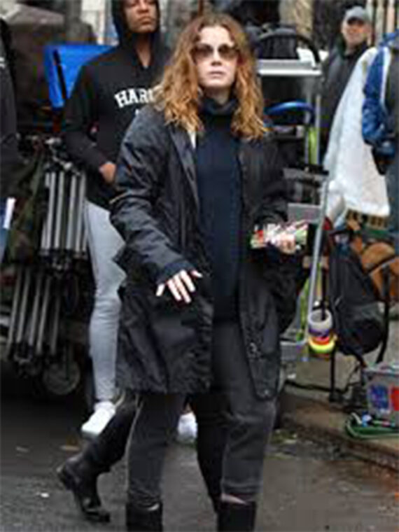 Amy Adams The Woman in the Window Blue Coat