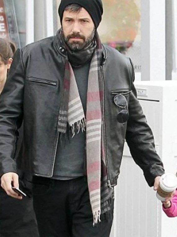 Ben Affleck Black Leather Jacket