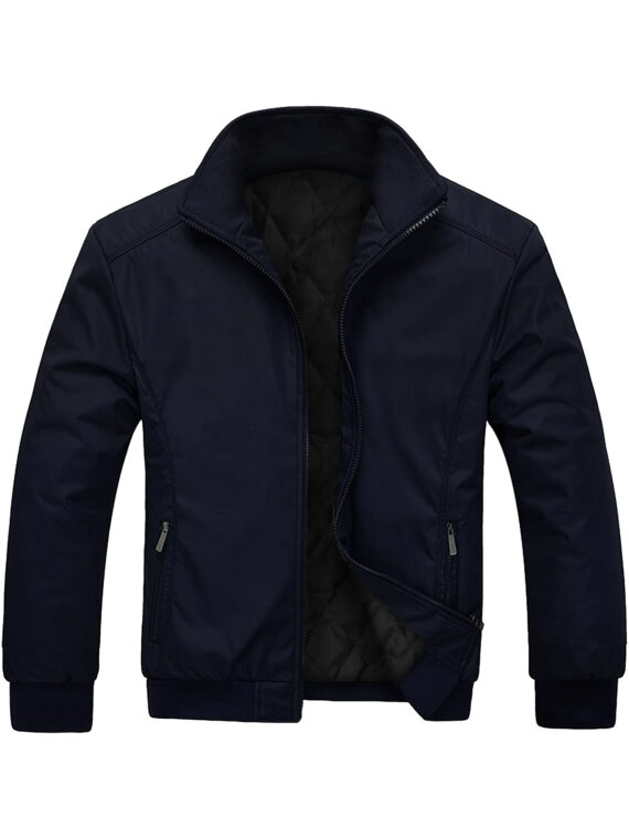 Classic Men’s Slim-Fit Blue Jacket