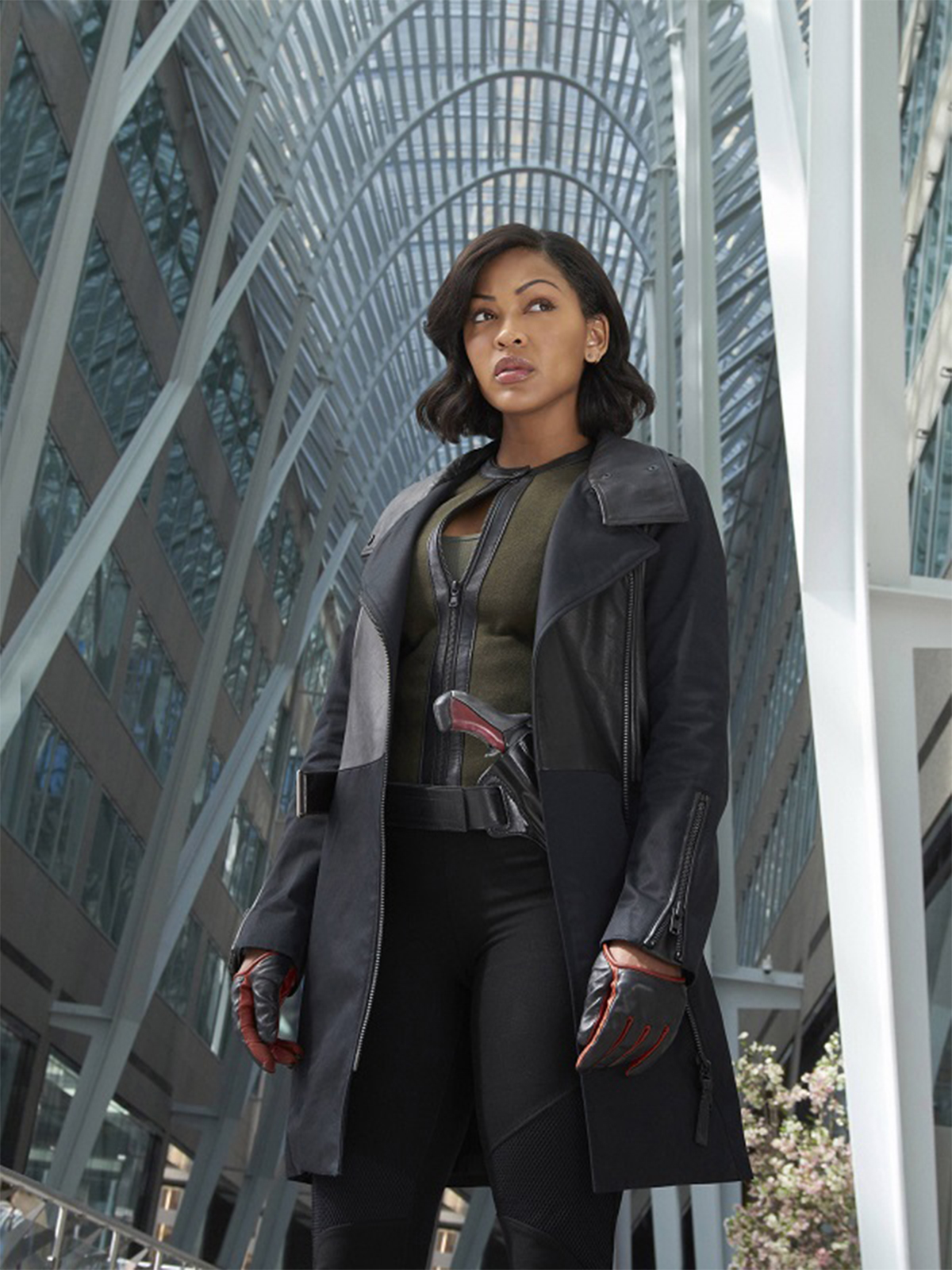 Meagan Good Minority Report Dash TV Series Leather Coat