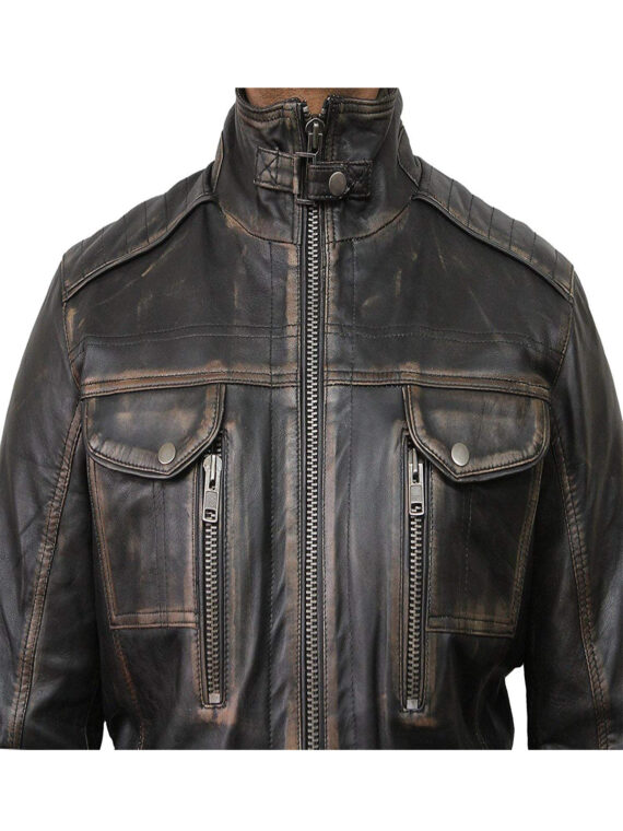 Men Classic Leather jacket