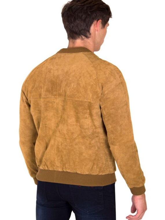 Men Classic Suede leather Jacket - Image 2