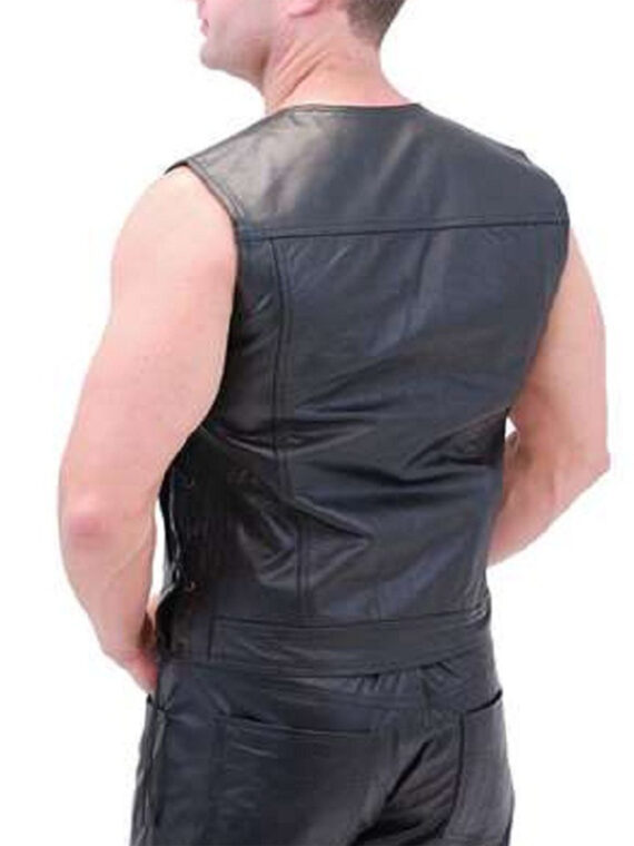 Men Elegant Holster Leather Vest