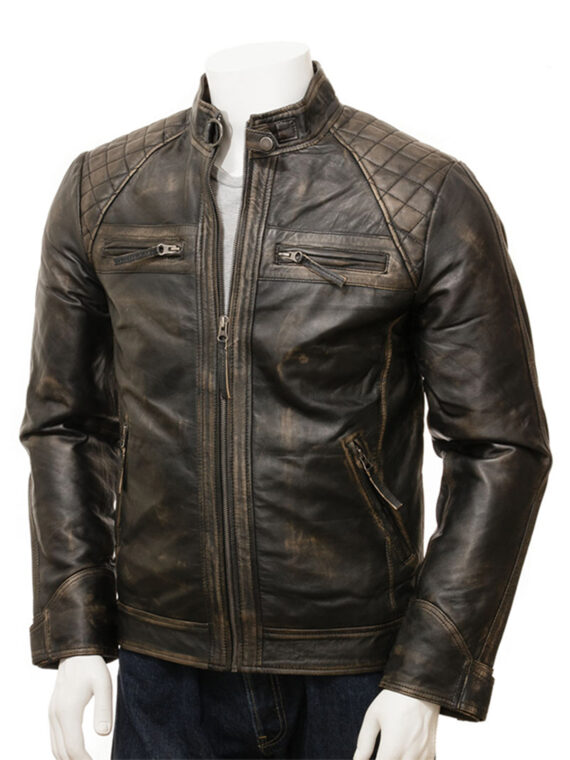 Men Vintage Leather Jacket