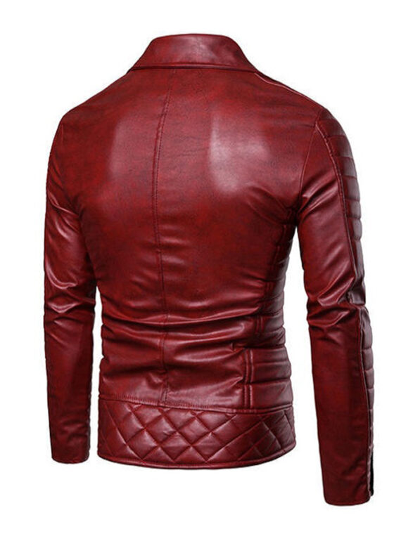 Men Vintage Style Leather Jacket