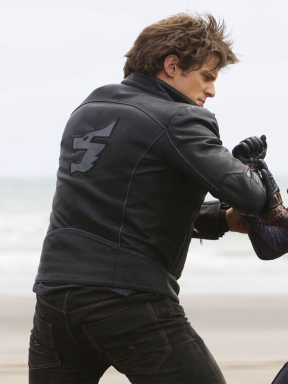 Power Rangers Dan Ewing Leather Jacket