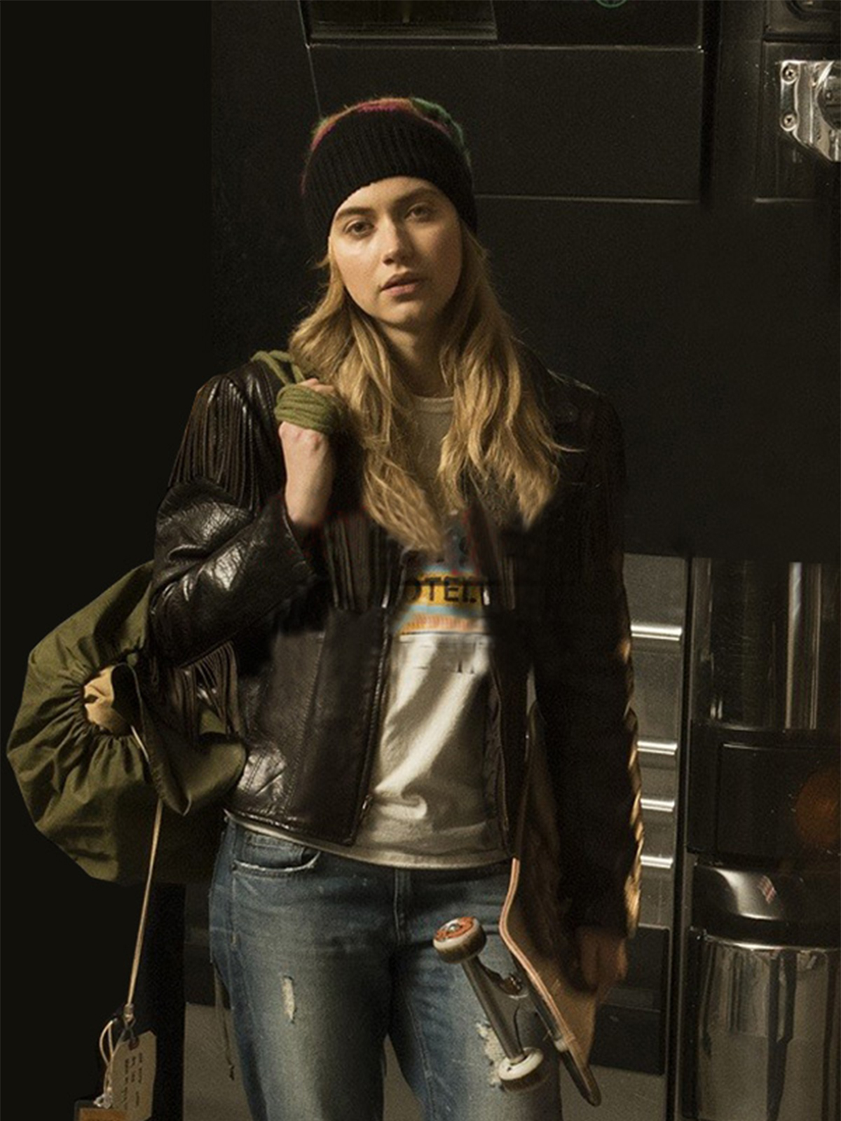 Roadies Kelly Ann Brown Leather Jacket