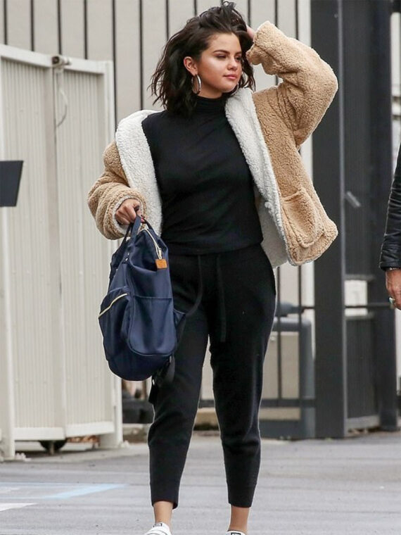 Selena Gomez Faux Jacket