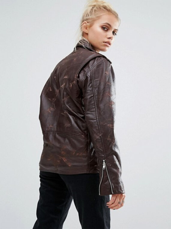 Springfield Women Biker Leather Jacket