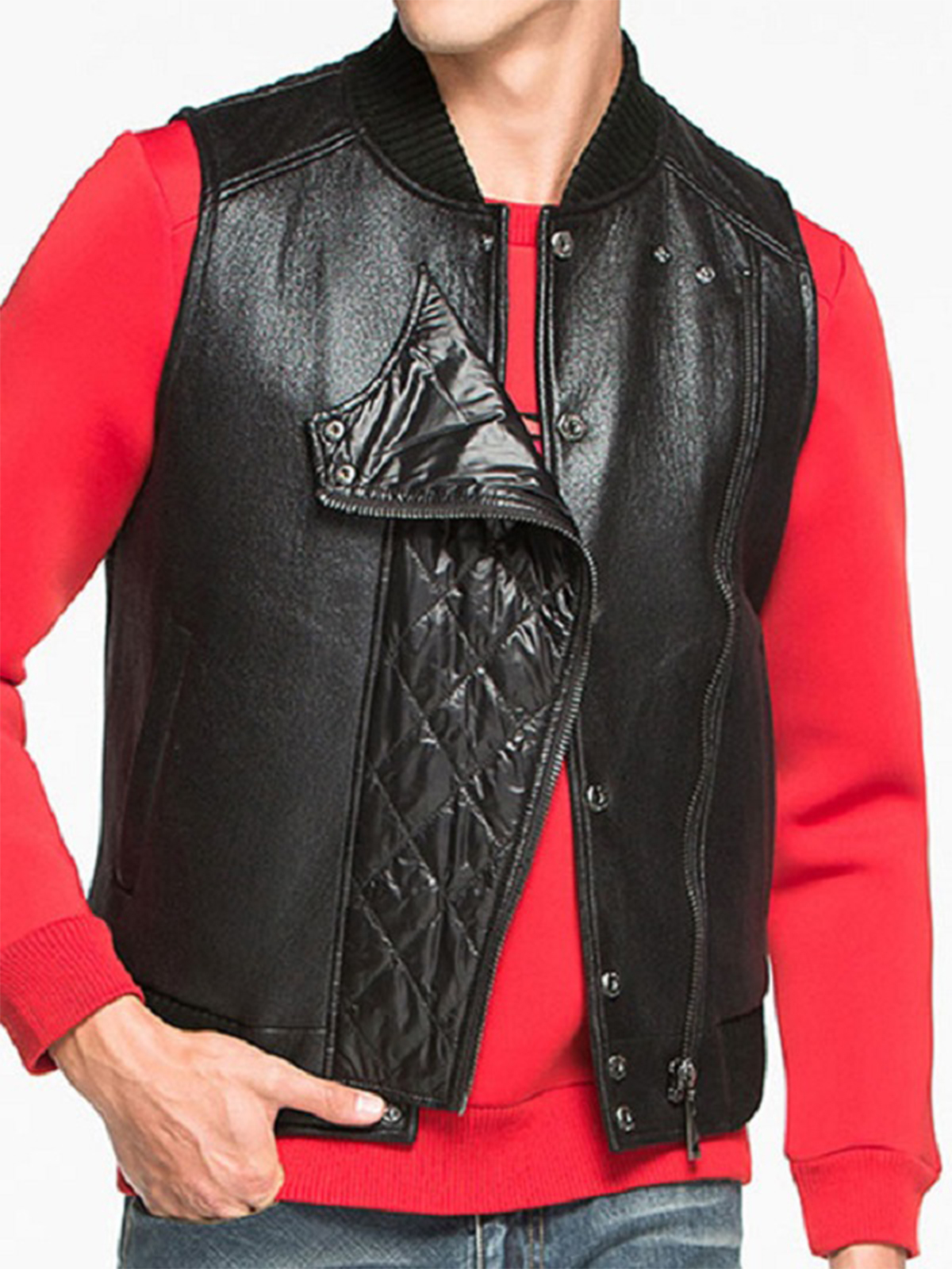 Stylish Design Leather Vest