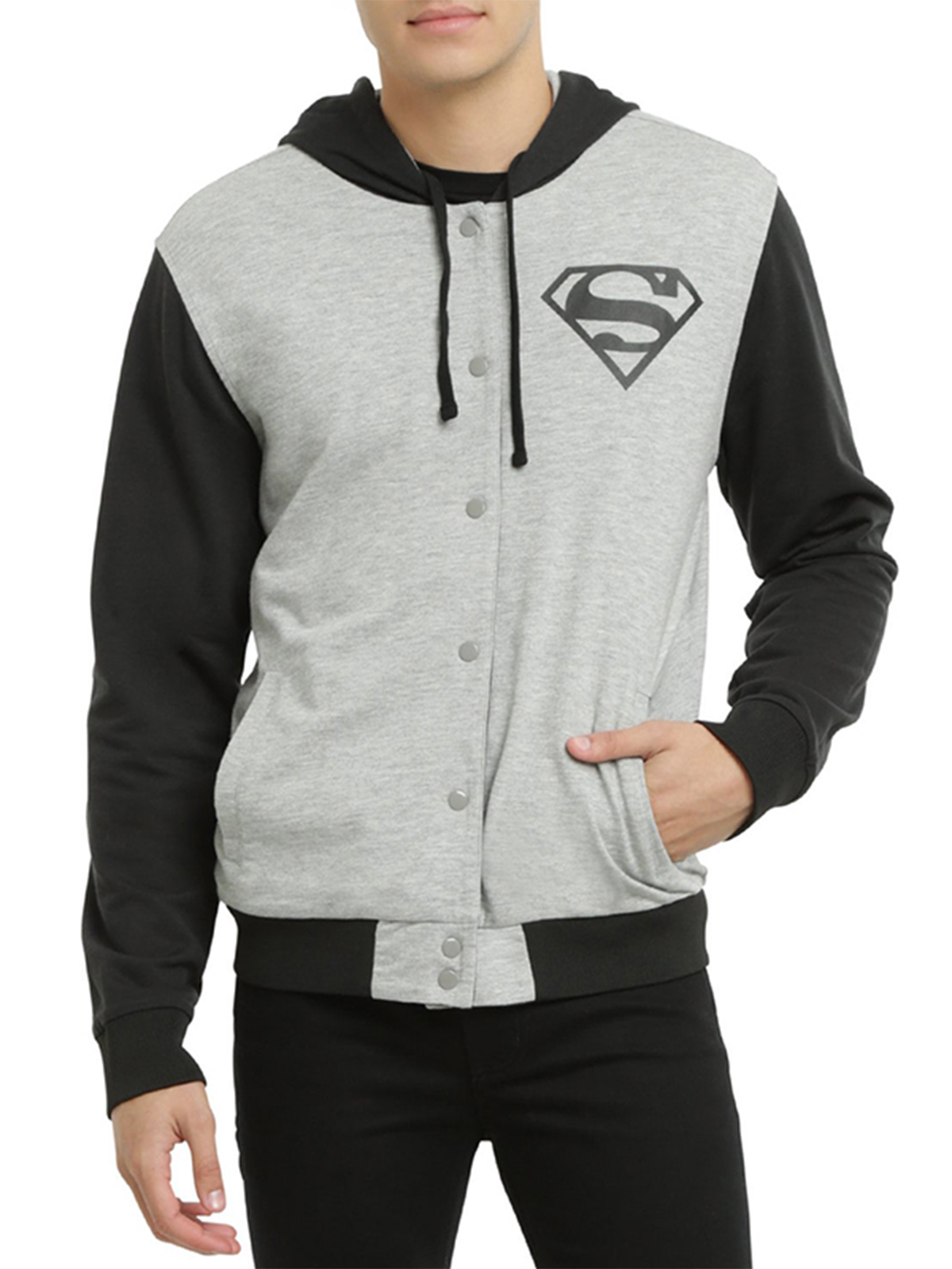 Superman Men Reversible Hoodie Jacket