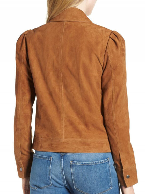 The Flash Season 5 Jessica Parker Kennedy Suede Jacket