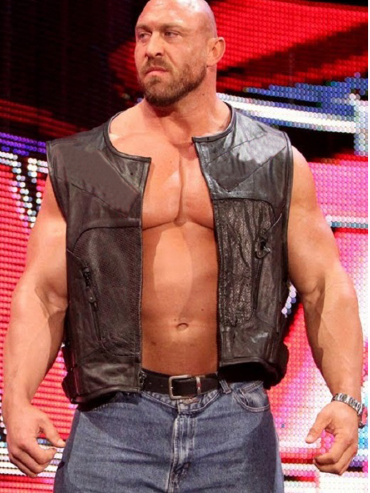 WWE Wrestler Ryback Leather Vest