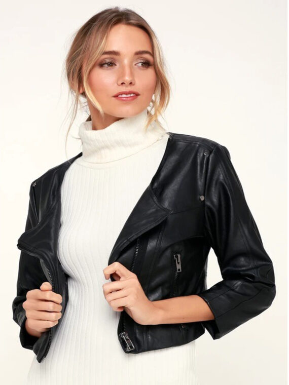 Women’s Cropped Biker Jacket